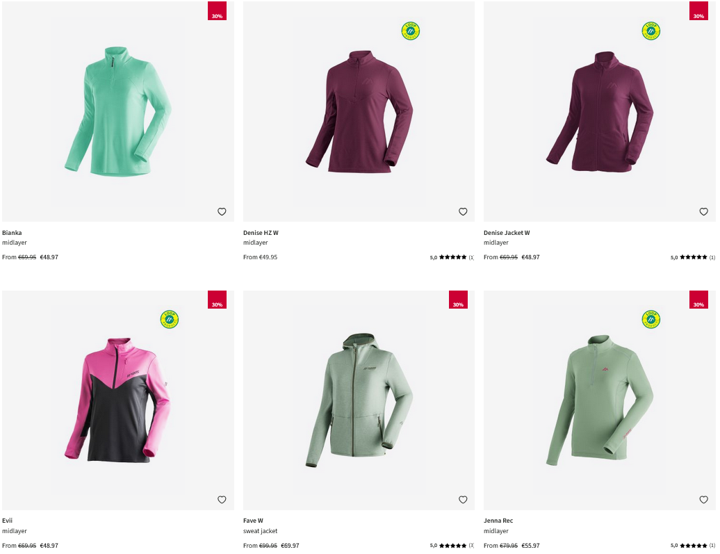 Midlayer van Maier Sports.